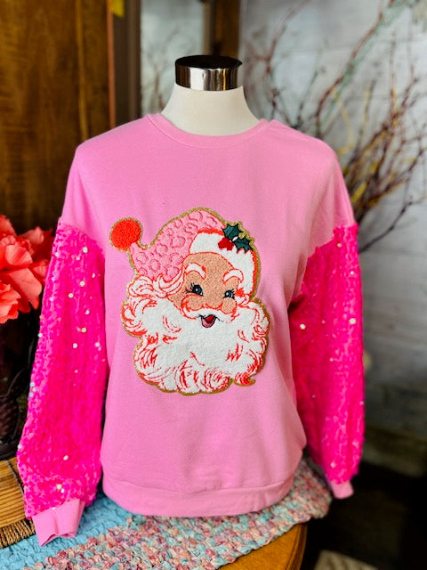 Sequin Santa Sweatshirt