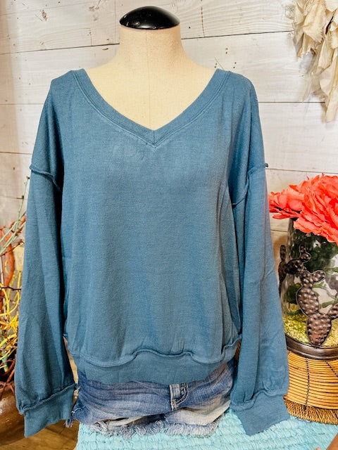 French Terry Knit Top